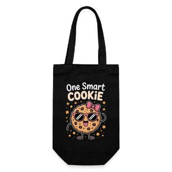 Un Cookie Intelligent - Cookie Intelligent avec des Lunettes - Sac à bouteille - noir - Devant