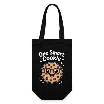 Un Cookie Intelligent - Cookie Intelligent avec des Lunettes - Sac à bouteille - noir - Devant