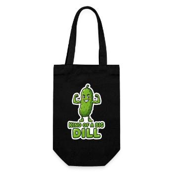 Dill Muscle Hero – Wordplay Pickle kind of a big - Gift Bag for Bottles - black - Front