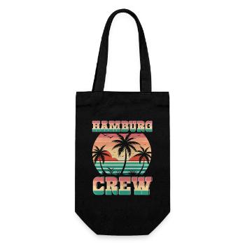 Hamburg Crew - Geschenkbeutel für Flaschen - Schwarz - Vorne
