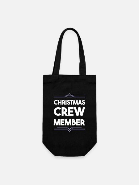Christmas Crew - Geschenkbeutel für Flaschen - Schwarz