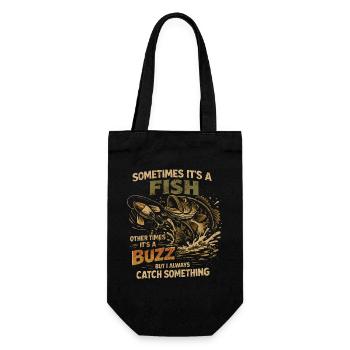 Pêche Humour Pêcheur Poisson Apéro Cadeau - Sac à bouteille - noir - Devant