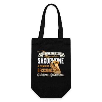 Saxophone Créatif: Décisions Spontanées - Sac à bouteille - noir - Devant