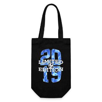 LIMITED EDITION 2019 FOOTBALL 7TH BIRTHDAY - Gift Bag for Bottles - black - Front