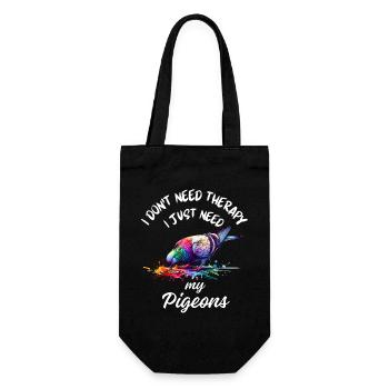 Pigeon Therapy Art - Sac à bouteille - noir - Devant