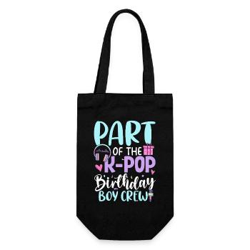 Membre de l’équipe des garçons d’anniversaire de K Pop - Sac à bouteille - noir - Devant