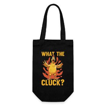Farmer Rooster Flock Poultry Chicken - Gift Bag for Bottles - black - Front