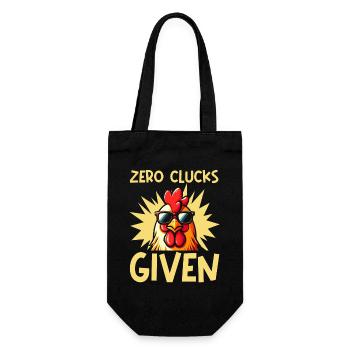 Farmer Rooster Flock Poultry Chicken - Gift Bag for Bottles - black - Front