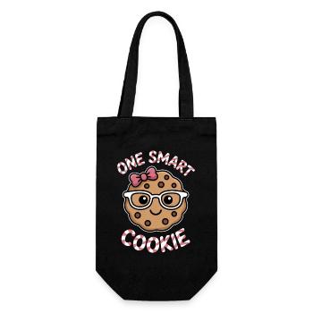 Un Cookie Intelligent - Cookie Intelligent avec des Lunettes - Sac à bouteille - noir - Devant