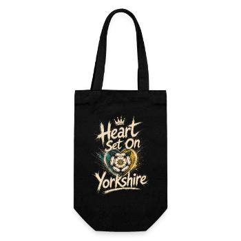 Le cœur fixé sur le Yorkshire - Sac à bouteille - noir - Devant