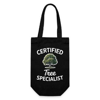 Bäume Sprüche Baum Wald Lustiges Bäume Geschenk - Geschenkbeutel für Flaschen - Schwarz - Vorne