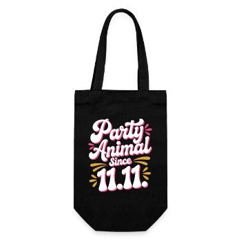 Karneval Party Kölner Animal Since 11.11. Köln - Gift Bag for Bottles - black - Front