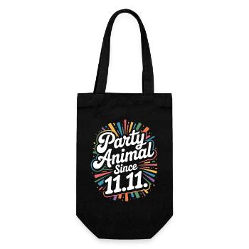 Karneval Party Kölner Animal Since 11.11. Köln - Gift Bag for Bottles - black - Front
