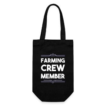 Farming Crew - Geschenkbeutel für Flaschen - Schwarz - Vorne