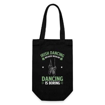 Irish Dance Irish Dancing Gift - Gift Bag for Bottles - black - Front