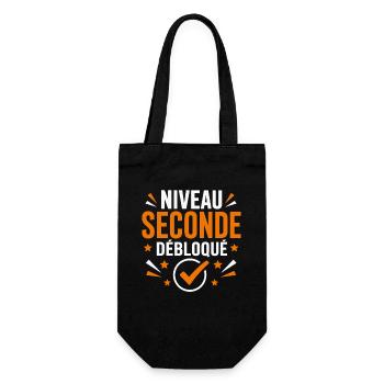 Niveau Seconde Débloqué Badge - Sac à bouteille - noir - Devant