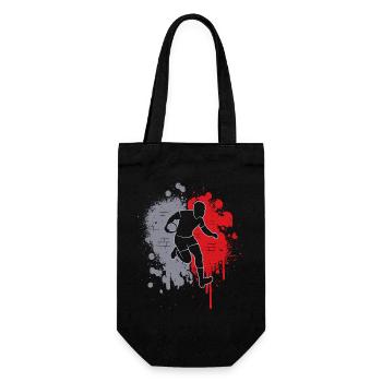 Rugby Player Splash of Color Kids Men Boys Rugby - Gift Bag for Bottles - black - Front