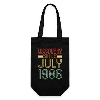 Légendaire depuis juillet 1986, anniversaire - Sac à bouteille - noir - Devant