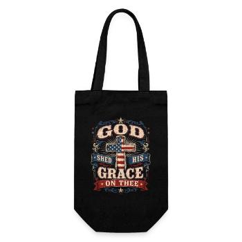 La miséricorde de Dieu pour toi, patriote - Sac à bouteille - noir - Devant