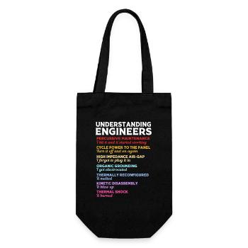 Electrical Engineer Electrician Electrical Engineering - Gift Bag for Bottles - black - Front