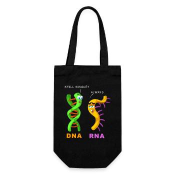 DNA-RNA gibt immer noch Funny Science Biologie-Geschenk - Geschenkbeutel für Flaschen - Schwarz - Vorne