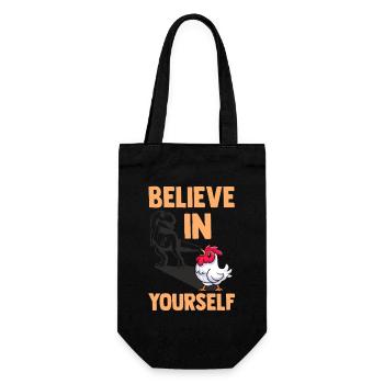 Élevage de coqs, volaille, poulet - Sac à bouteille - noir - Devant