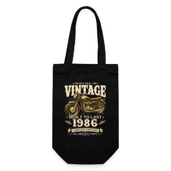 Cadeau pour 40 ans Biker Vintage 1986 - Sac à bouteille - noir - Devant
