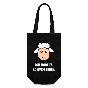 Ich habe es kommen sehen. - Geschenkbeutel für Flaschen - Schwarz - Vorne