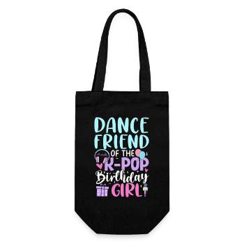 Amie danseuse de la fille anniversaire de la K-Pop - Sac à bouteille - noir - Devant