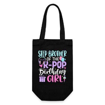 Demi-frère de la fille d’anniversaire K-Pop - Sac à bouteille - noir - Devant