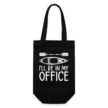 I'll be in my office - Kayaking Kayaker - Geschenkbeutel für Flaschen - Schwarz - Vorne