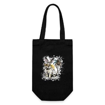 Bunny Summer Comic - Sac à bouteille - noir - Devant
