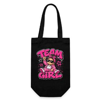 Team Girl Révélation Genre Fille Bébé Cadeau - Sac à bouteille - noir - Devant