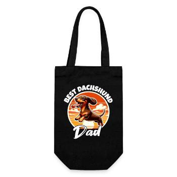 papa teckel - Sac à bouteille - noir - Devant