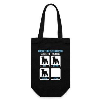 Schnauzer nain - Sac à bouteille - noir - Devant