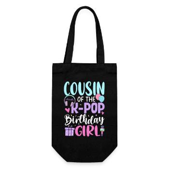 Cousin de la fille d’anniversaire de la K-Pop - Sac à bouteille - noir - Devant