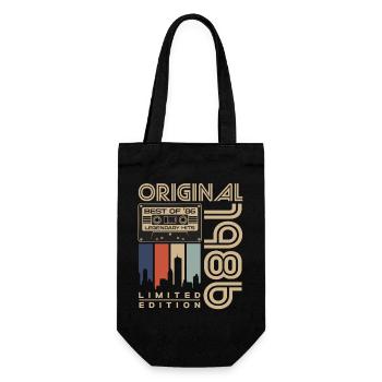 Original 1986 Vintage Vintage Anniversaire Rétro - Sac à bouteille - noir - Devant