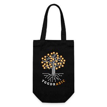 YggdrASIC | Yggdrasil Bitcoin jeu de mots - Sac à bouteille - noir - Devant