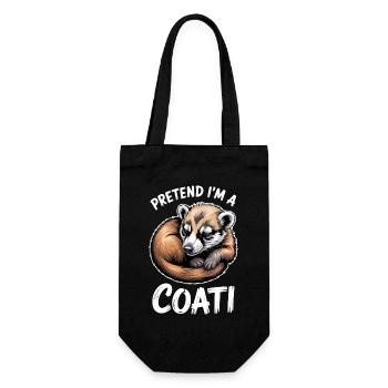 Coatis Sayings Funny Coatis Gift - Gift Bag for Bottles - black - Front