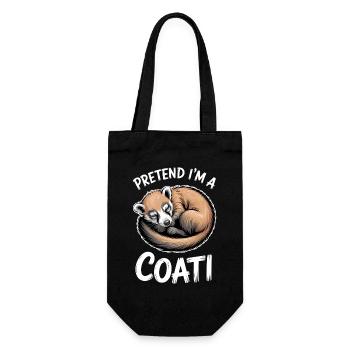 Coatis Sayings Funny Coatis Gift - Gift Bag for Bottles - black - Front