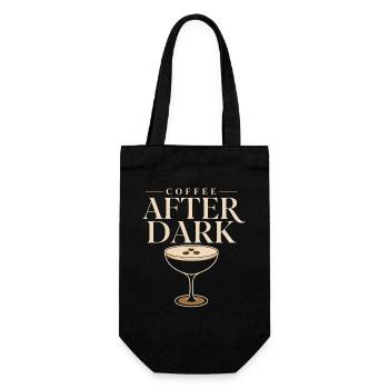 Cadeau cocktail club social de martini espresso - Sac à bouteille - noir - Devant