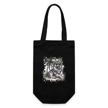 Wolf Summer Comic - Sac à bouteille - noir - Devant