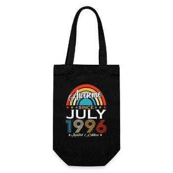 Juillet 1996 anniversaire vintage rétro vintage - Sac à bouteille - noir - Devant