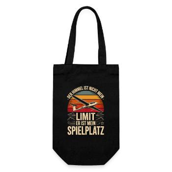  Der Himmel Ist Nicht Mein Limit Er Ist Mein - Geschenkbeutel für Flaschen - Schwarz - Vorne