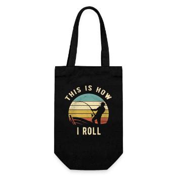 Voici comment je fais un cadeau de pêche rétro pour amateurs de bateaux - Sac à bouteille - noir - Devant