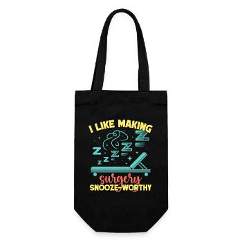 Anesthésiste Anesthésie Snooze - Sac à bouteille - noir - Devant