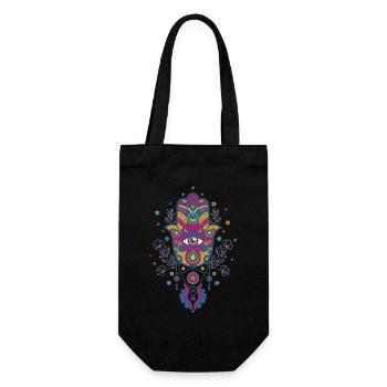 Spiritualité Méditation Géométrie Sacrée Zen - Sac à bouteille - noir - Devant