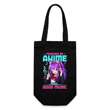 Anime et musique Chibi - Sac à bouteille - noir - Devant