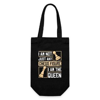 Chess Chess Player Chessboard - Gift Bag for Bottles - black - Front