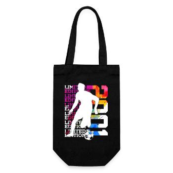 LIMITED EDITION 2001 FUßBALL 25. GEBURTSTAG - Geschenkbeutel für Flaschen - Schwarz - Vorne